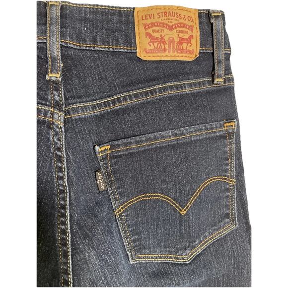 Levi's 721 Jeans Women's 27 Blue Dark Wash High Rise Skinny Jeans - Picture 4 of 4